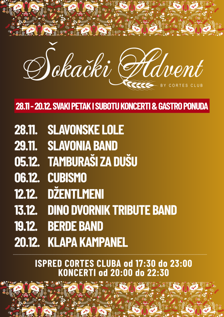 Šokački Advent 2025 program